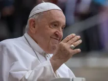Imagem de arquivo do papa Francisco durante Audiência Geral.