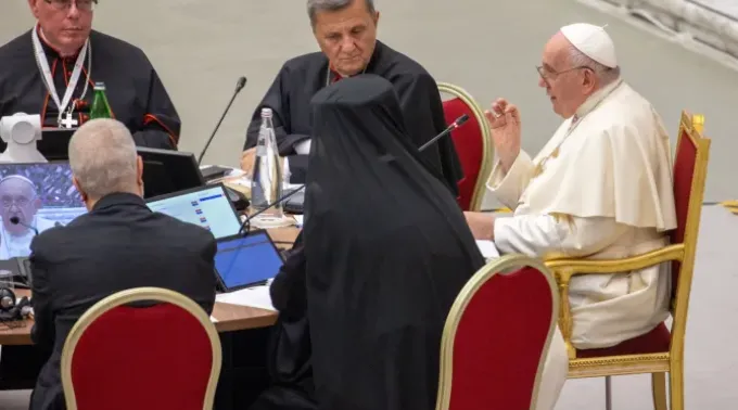 Papa Francisco na inauguração do Sínodo da Sinodalidade. ?? 