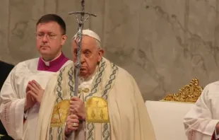 Papa Francisco na missa de 1º de janeiro