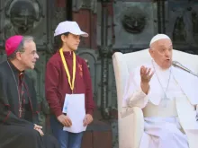 Encontro do papa Francisco com as crianças e jovens em Verona