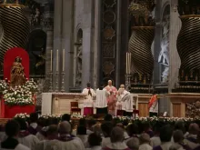 O papa Leão XIV na missa