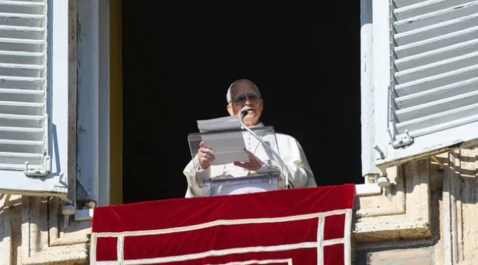 Papa Leão XIV na oração do Ângelus de 1º de janeiro de 2026. ?? 