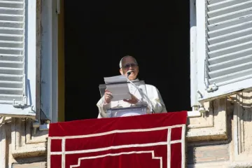 Papa Leão XIV na oração do Ângelus de 1º de janeiro de 2026.