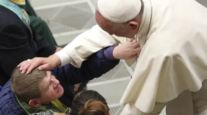 Papa Francisco na Sala Paulo VI
