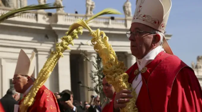 Papa Francisco no Domingo de Ramos (Foto de arquivo). ?? 