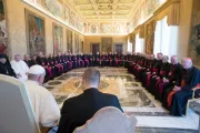 Papa Francisco recebe os bispos da Inglaterra e do País de Gales para sua visita ad limina, em 28 de setembro de 2018