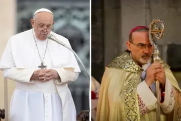 Papa Francisco e o patriarca latino de Jerusalém