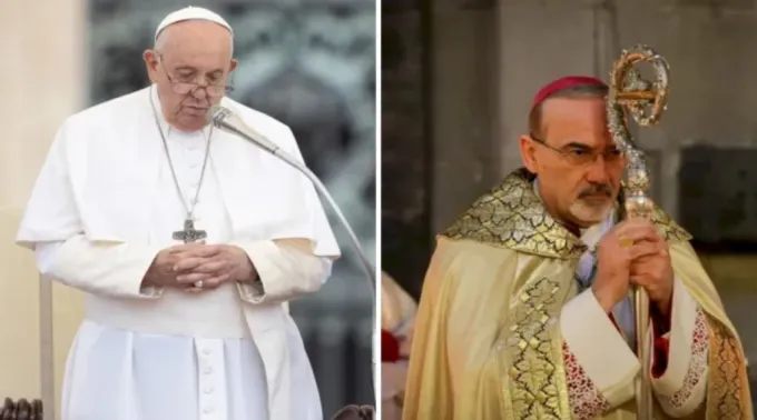 Papa Francisco e o patriarca latino de Jerusalém ?? 