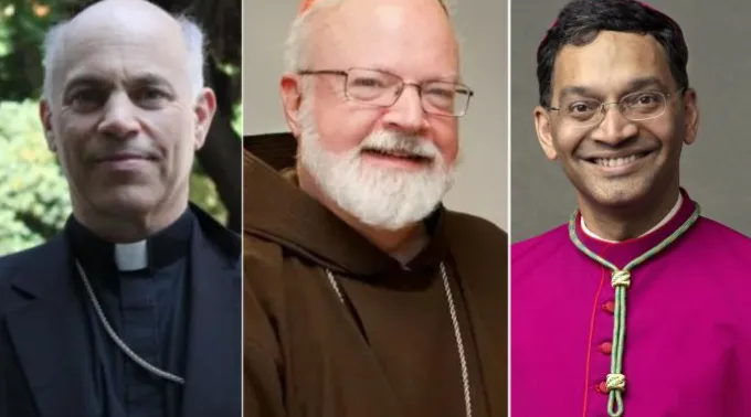 Arcebispo Salvatore Cordileone, cardeal Sean O'Malley e bispo Earl Fernandes. ?? 