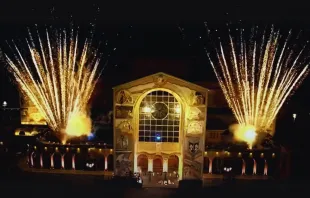 Inauguração da fachada leste do Santuário Nacional de Aparecida no dia 17 de maio de 2025.