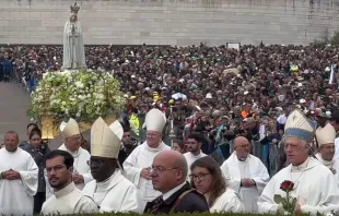 Celebrações no Santuário de Fátima em 13 de maio de 2025.