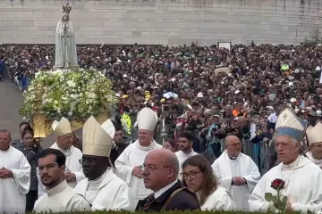 Celebrações no Santuário de Fátima em 13 de maio de 2025.