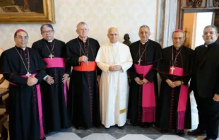 Papa Leão XIV com a presidência do CELAM.