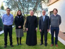 Os membros do Colégio Diretivo da Federação Regnum Christi, antes de sua I Convenção Geral em 2024.