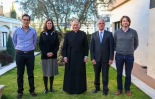 Os membros do Colégio Diretivo da Federação Regnum Christi, antes de sua I Convenção Geral em 2024.