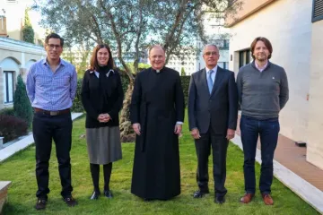 Os membros do Colégio Diretivo da Federação Regnum Christi, antes de sua I Convenção Geral em 2024.