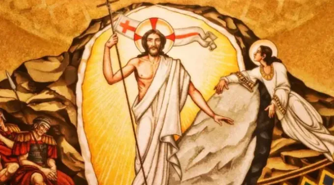 Mosaico da Ressurreição de Cristo na Basílica Nacional da Imaculada Conceição em Washington D.C. ?? 