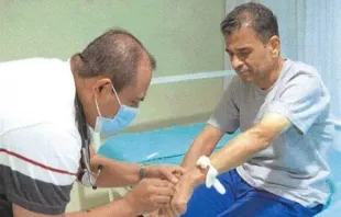 Dom Rolando Álvarez em uma das novas fotos divulgadas pelo governo da Nicarágua.