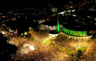 Procissão luminosa na Romaria de Nossa Senhora Consoladora de Ibiaçá