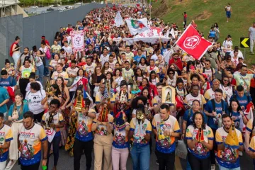 Romaria da Pastoral da Juventude ao santuário de Aparecida