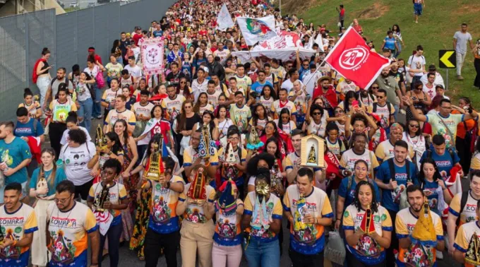 Romaria da Pastoral da Juventude ao santuário de Aparecida