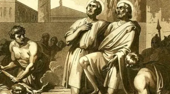 Santos Luciano e Marciano. ?? 