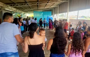 Celebração com as famílias assistidas pela Associação Santos Inocentes