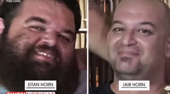 Eitan e Iair Horn, israelenses sequestrados pelo Hamas em 7 de outubro de 2023