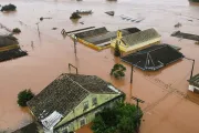 Igreja em Taquari (RS) ficou alagada por conta das enchentes das últimas semanas