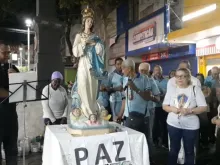Terço mariano pela paz no Estado do Rio de Janeiro em maio de 2023, na diocese de Nova Iguaçu (RJ)