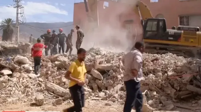 Cena dos danos causados pelo terremoto em Marrocos ?? 
