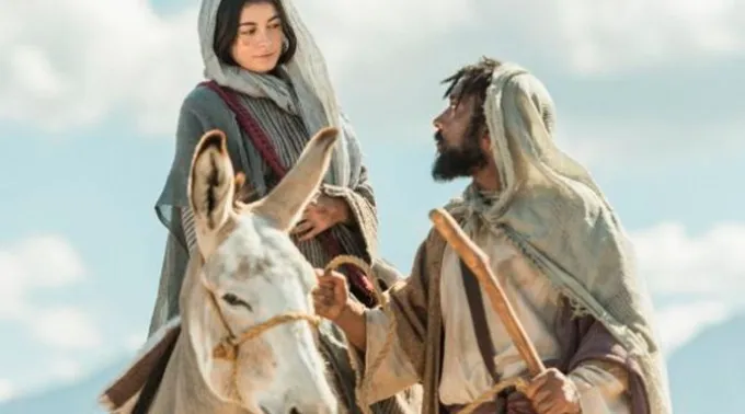 Foto de cena de “Natal com The Chosen: Os Mensageiros”, especial de Natal lançado em dezembro de 2021. ?? 