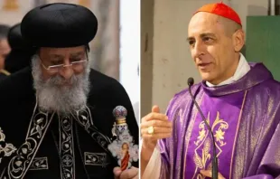 Tawadros II de ALexandria e o cardeal Victor Manuel Fernández