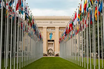 Sede da ONU em Genebra, Suíça.