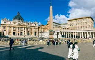 Praça de São Pedro no Vaticano.