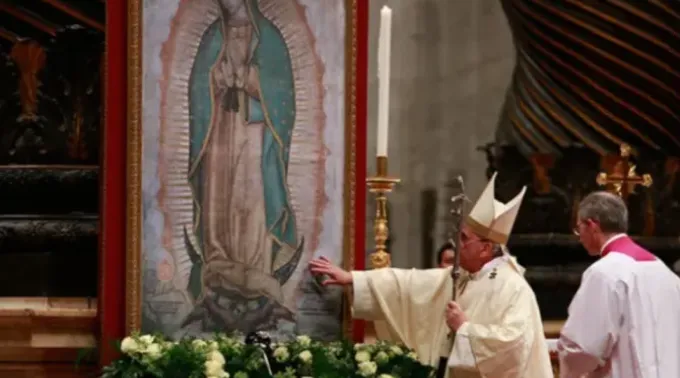 Francisco e Nossa Senhora de Guadalupe. ?? 