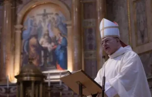 Cardeal Gianfranco Ghirlanda, SJ, toma posse de sua igreja titular em Roma, a Igreja de Jesus, em 8 de dezembro de 2022.