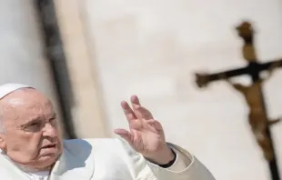 Papa Francisco em audiência geral no Vaticano em 19 de abril de 2023.