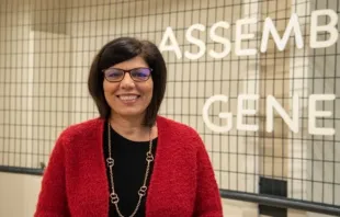 A presidente da Obra de Maria (Movimento dos Focolares), Margaret Karram.