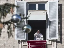 O papa Francisco na oração do ângelus de hoje (10) no Vaticano.