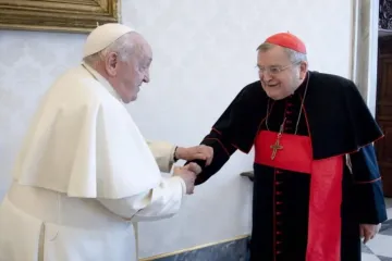 Papa Francisco e cardeal Raymond Burke no Vaticano