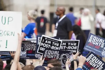 Manifestantes pró-vida em Washington DC