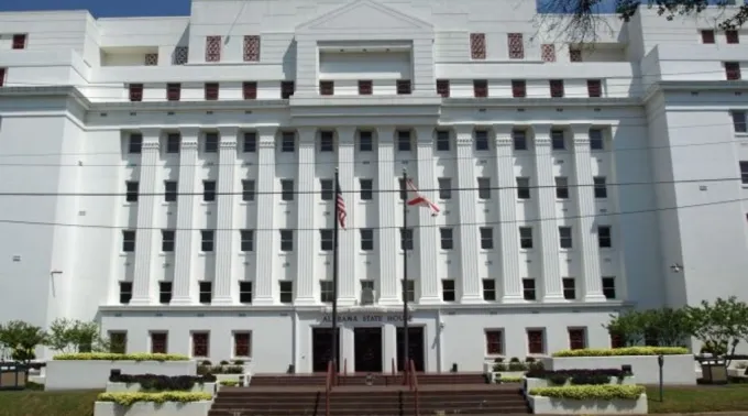 Câmara Estadual do Alabama, localizada em Montgomery, Alabama, nos EUA. ?? 