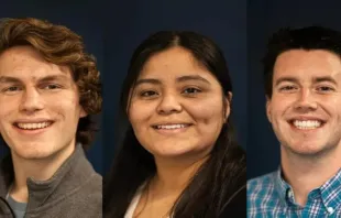 Alguns dos "Peregrinos Perpétuos", Matthew Heidenreich, Amayrani Higueldo Sanchez e Charlie McCullough.