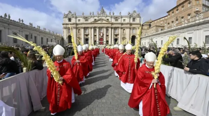 Procissão do Domingo de Ramos no Vaticano ?? 