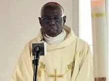 Cardeal Robert Sarah fala a membros da Conferência Episcopal Nacional dos Camarões (NECC, na sigla em inglês) em 9 de abril de 2024.