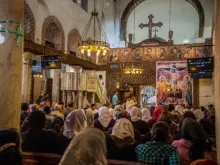 Igreja Ortodoxa Copta na região histórica da capital do Egito, conhecida como Velho Cairo.