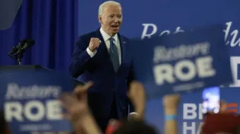 O presidente dos EUA, Joe Biden, faz discurso de campanha no Hillsborough Community College em Tampa, na Flórida, nos EUA, na última terça-feira (23).