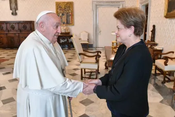 Papa Francisco e Dilma Rousseff no Vaticano