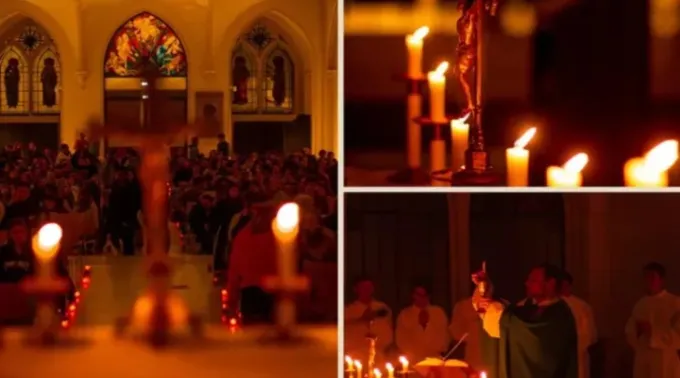 Missa à luz de velas na histórica capela de São José ?? 